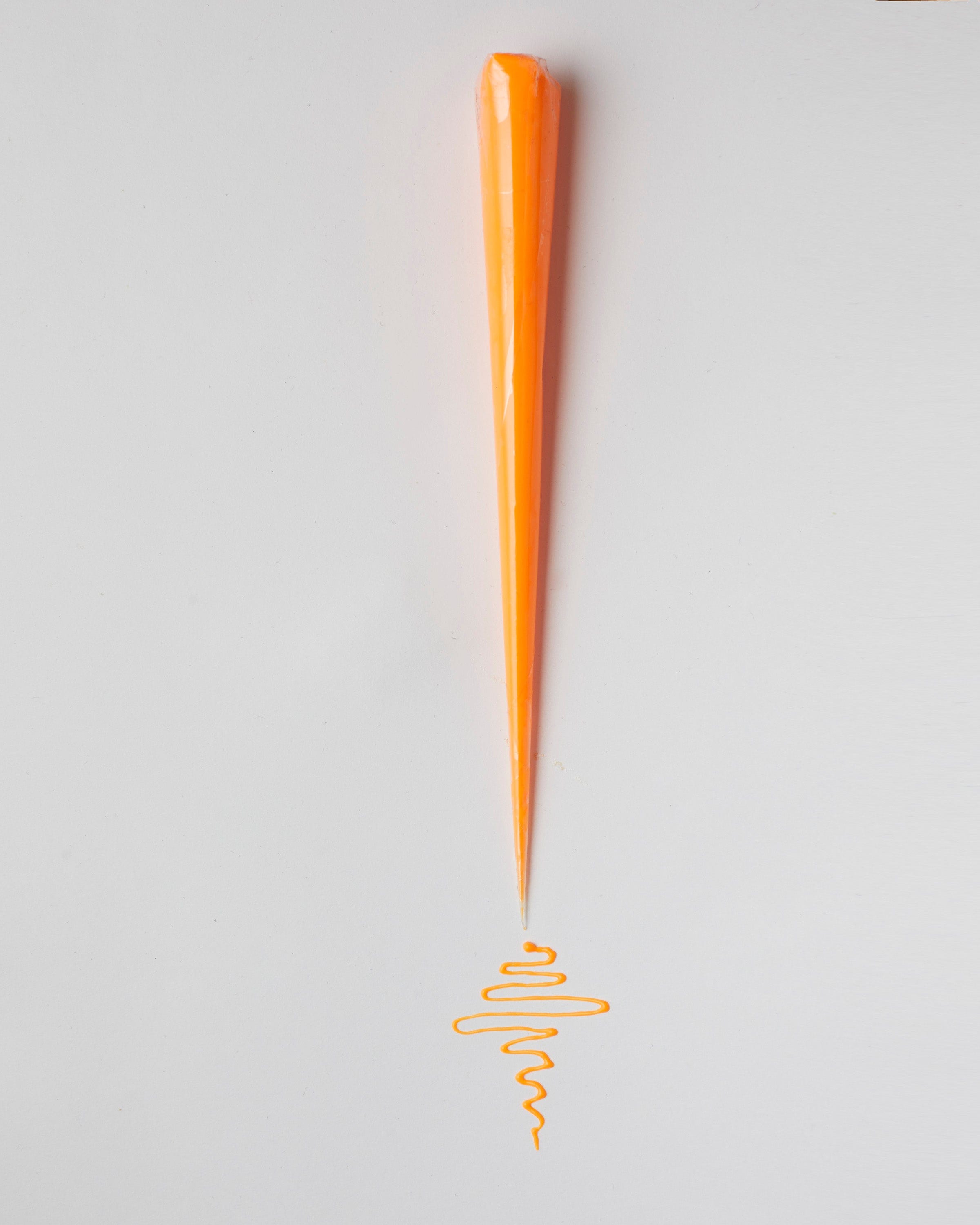 Neon orange henna cone