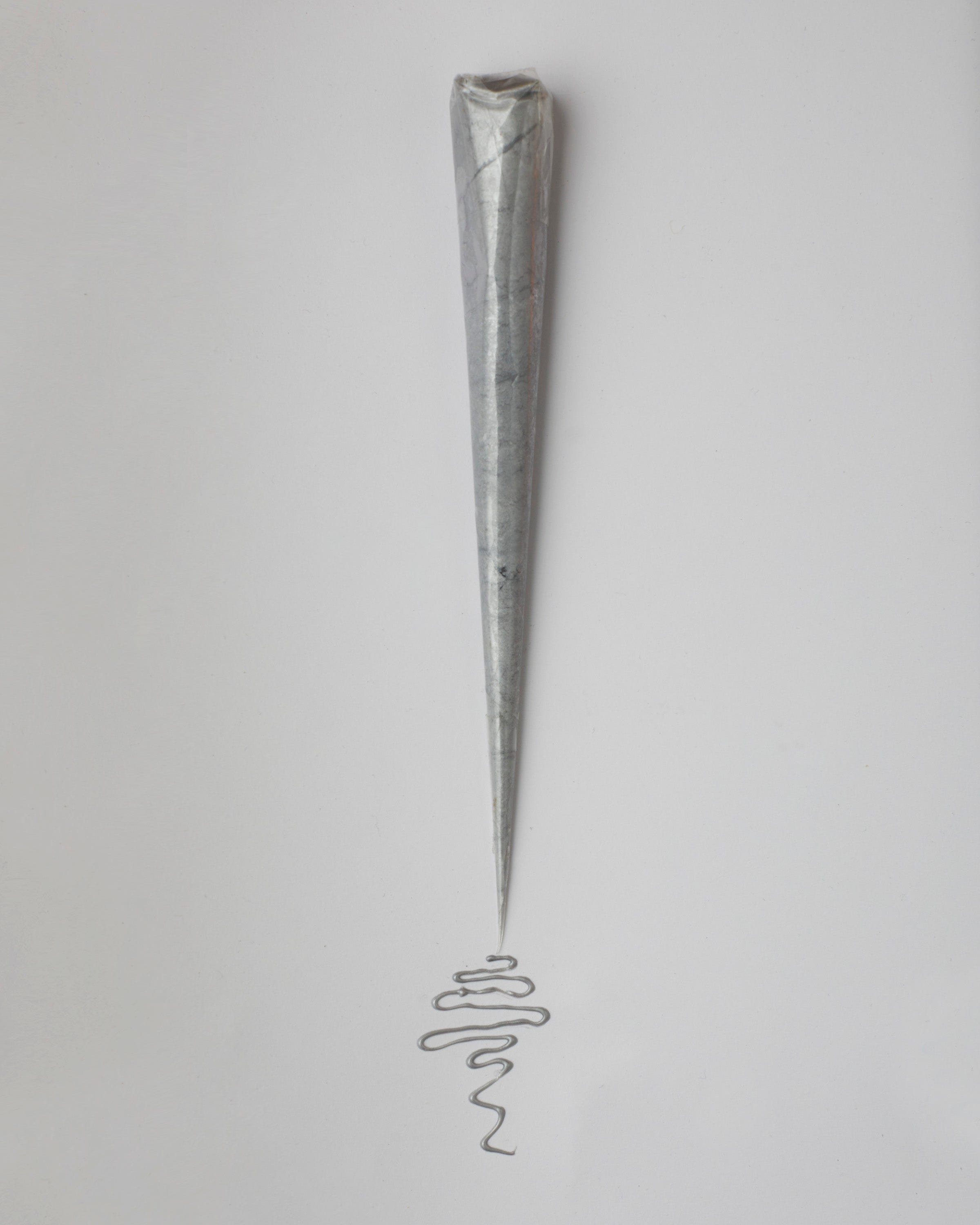 Metallic Silver Henna Gel Cone