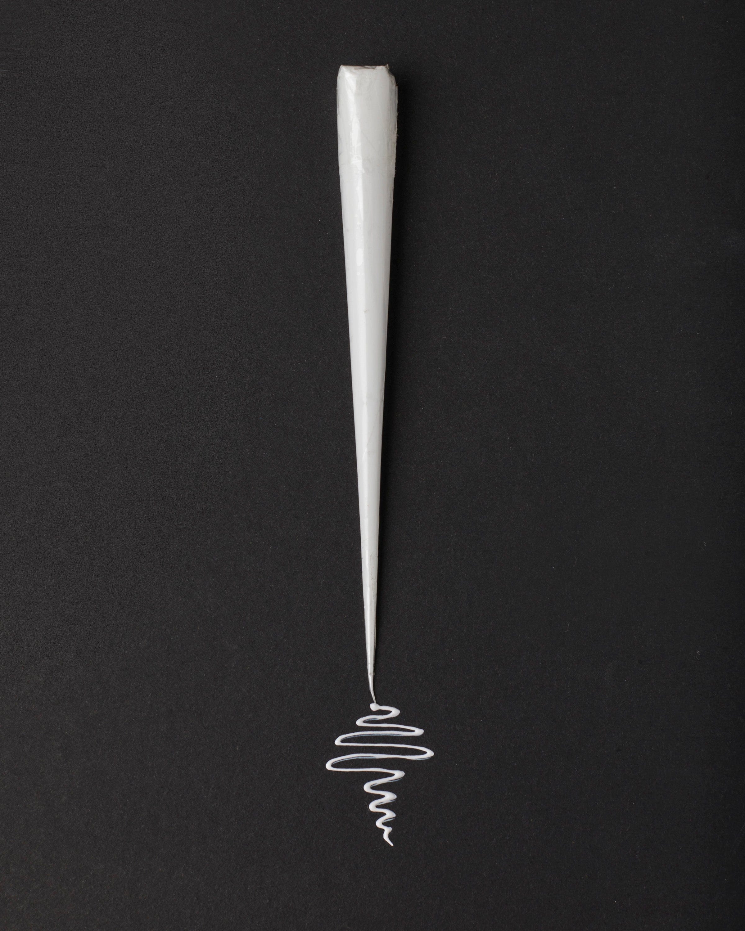White henna cone
